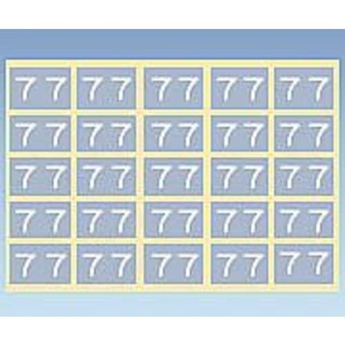 X線フィルム袋用 カラーナンバーラベル