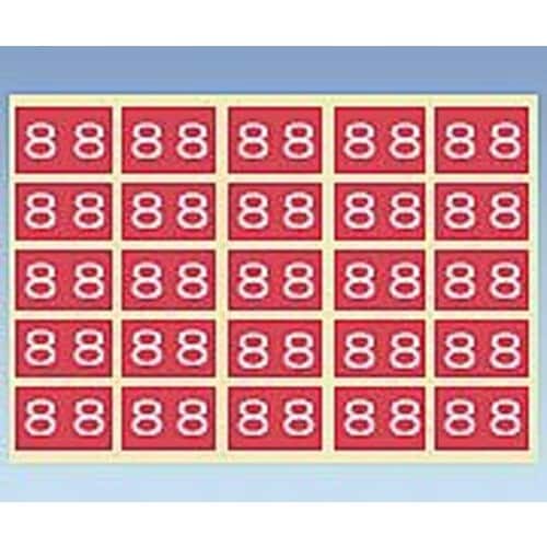 カラーナンバーラベル 15×30mm(8
