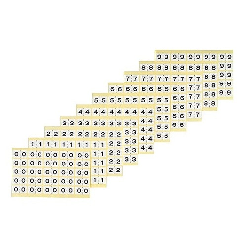 モノクロナンバーラベル 6 MNL−L