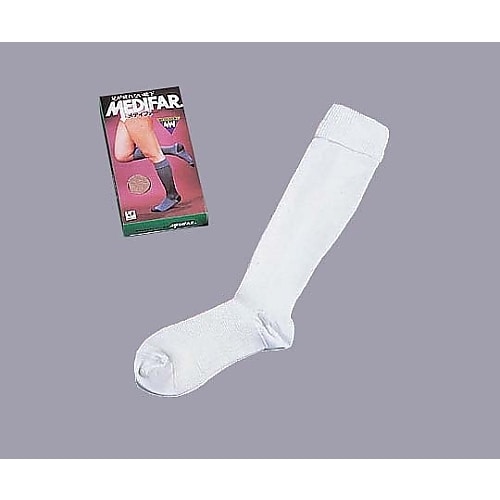 圧迫用ハイソックス25ー27.5cm/ホワイト