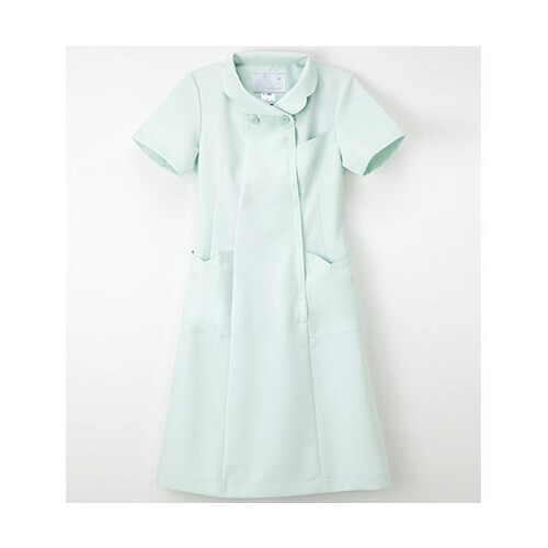 ナースウェア (フリル襟/OP) グリーン/LL