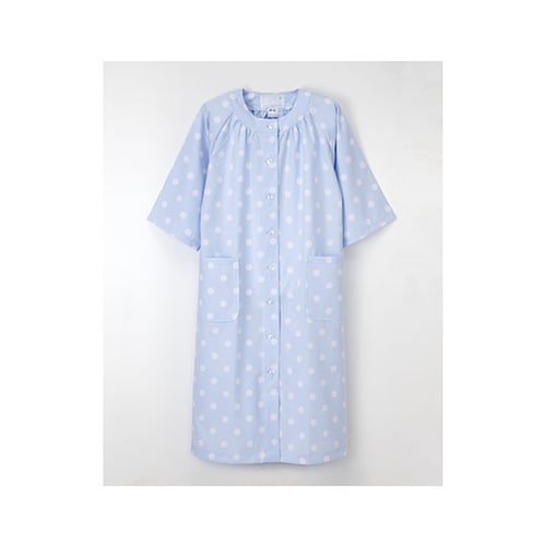 妊婦患者衣 ブルー L