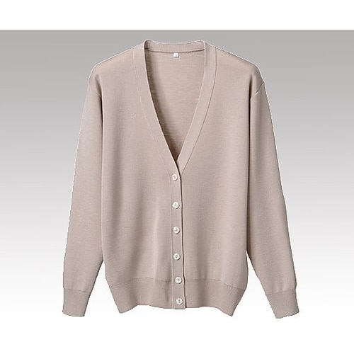 抗ピル長袖カーディガン ベージュ 3L