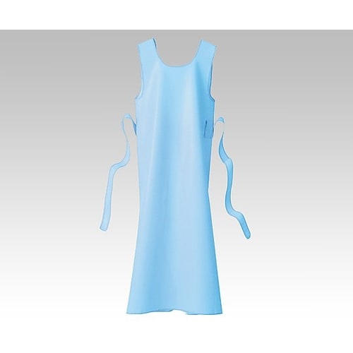 入浴介護用エプロン (ひもタイプ) ブルー/L