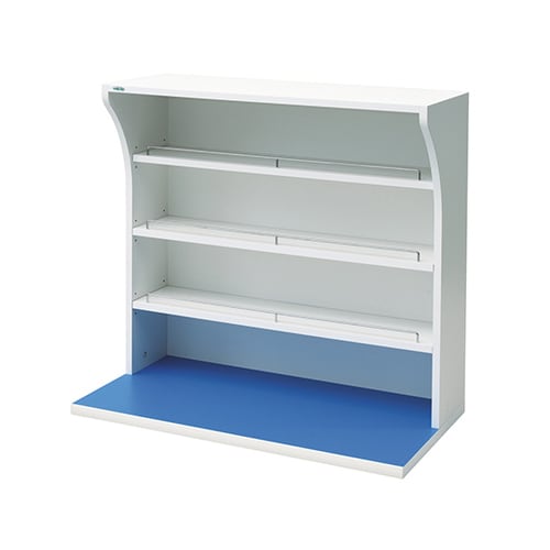 ウッディ薬品棚 中段用 フリー棚 (棚板3枚)