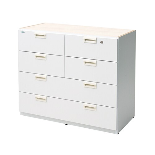 ウッディ薬品棚 下段用 クローズ収納 (4段)