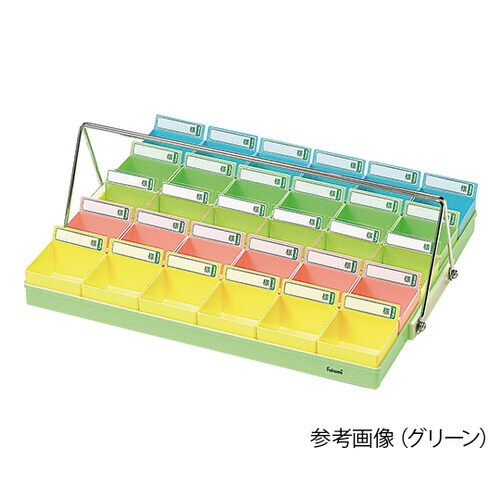 投薬トレー(30人用) ブルー(ハンガーあり)