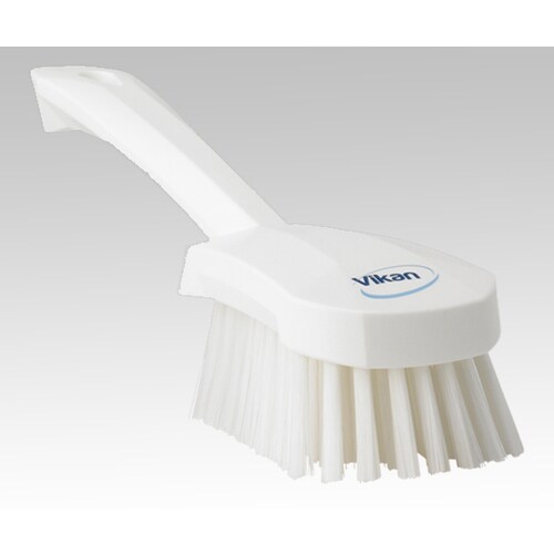 ショートハンドルブラシ ハードタイプ 白