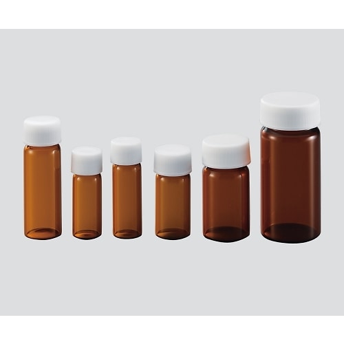 ねじ口びん(標準セット) 茶褐色 5mL SV−5