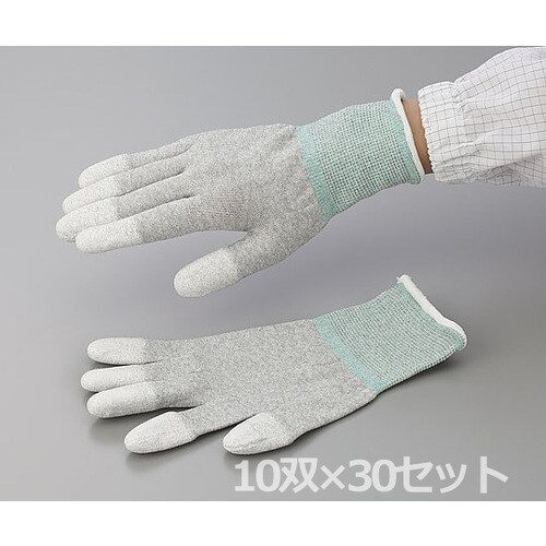 ESD手袋 指先コート L 10双×30