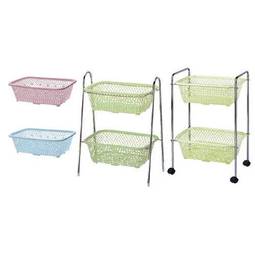 脱衣カゴ ブルー 515×350×750