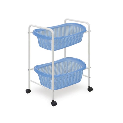 脱衣カゴ 2段用 ブルー
