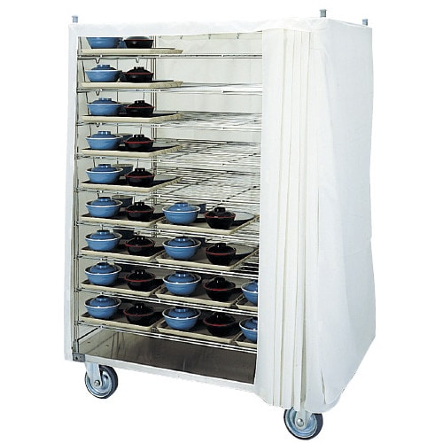 両面カーテン付き配膳車 (6段)