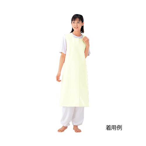 入浴介助エプロン (面ファスナー) クリーム/L