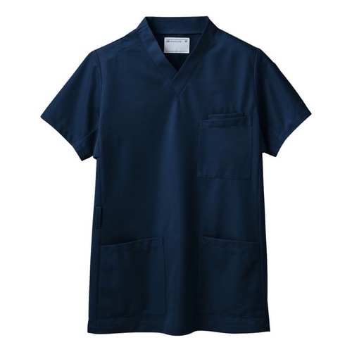 スクラブ (Sボタン) ネイビー/M