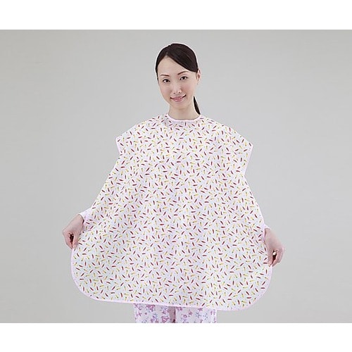 防水・撥水機能付き 食事用エプロン 赤