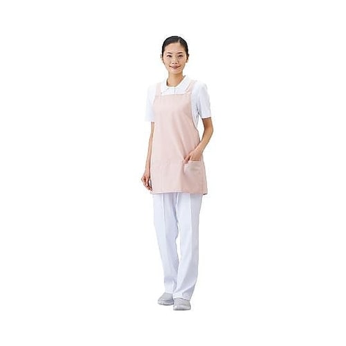 エプロンG (ショート丈/フリーサイズ) ピンク