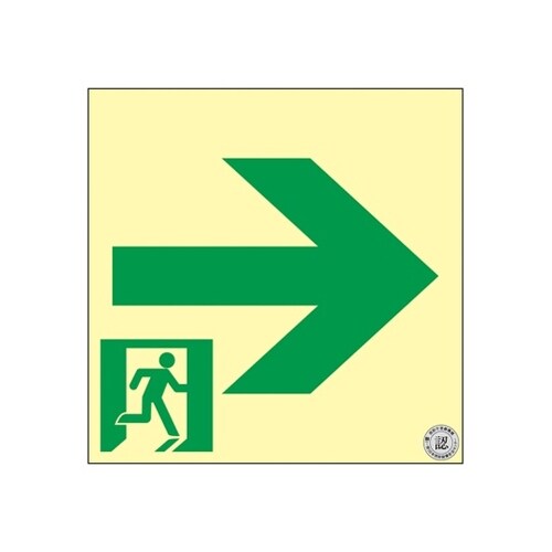 TSN961通路誘導標識 壁面 →