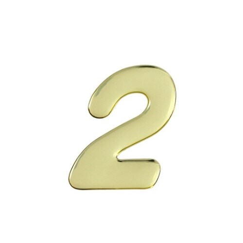ゴールドメタル文字 2 60mm×1mm