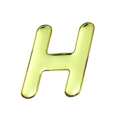 ゴールドメタル文字 H 60mm×1mm