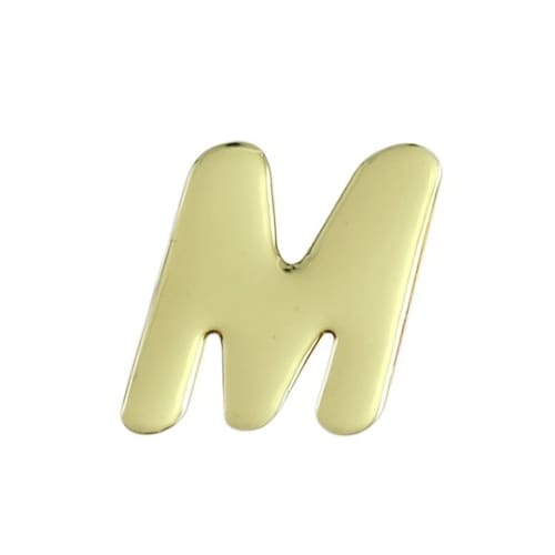 ゴールドメタル文字 M 60mm×1mm