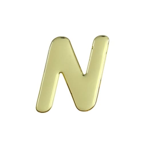 ゴールドメタル文字 N 60mm×1mm