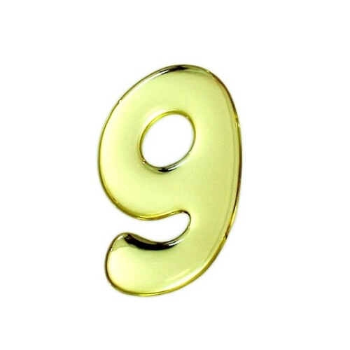 ゴールドメタル文字 9 60mm×1mm