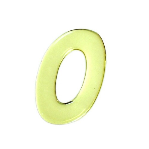 ゴールドメタル文字 0 60mm×1mm