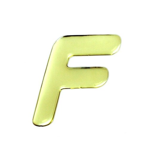 ゴールドメタル文字 F 60mm×1mm