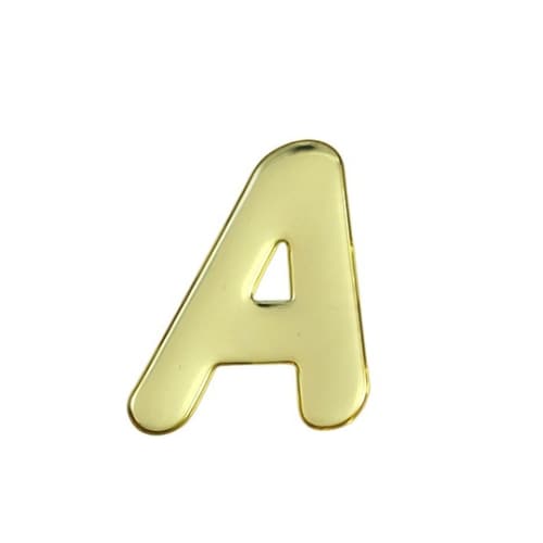 ゴールドメタル文字 A 60mm×1mm