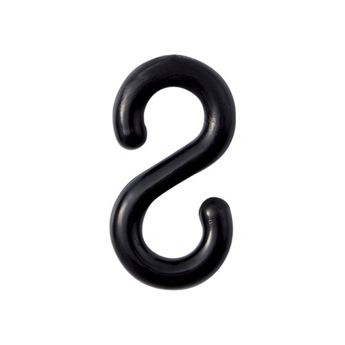 Sフック Φ6mm ブラック PF−6BK