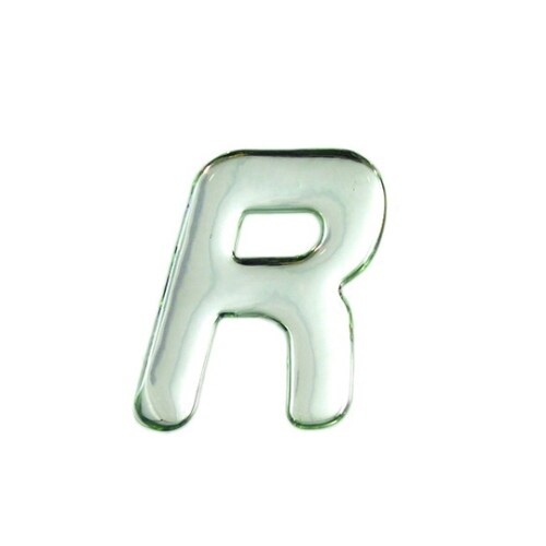 シルバーメタル文字 R 60mm×1mm