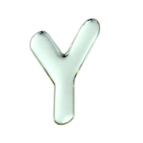 シルバーメタル文字 Y 60mm×1mm