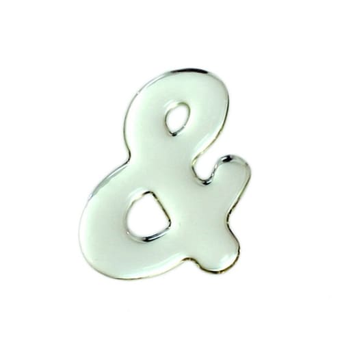 シルバーメタル文字 & 60mm×1mm