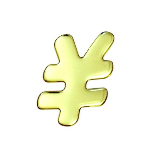 ゴールドメタル文字 ¥ 60mm×1mm