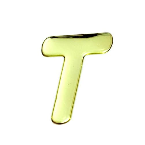 ゴールドメタル文字 T 60mm×1mm