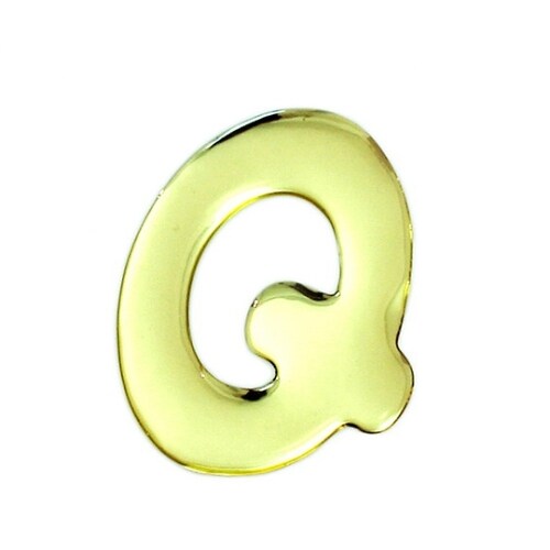 ゴールドメタル文字 Q 60mm×1mm