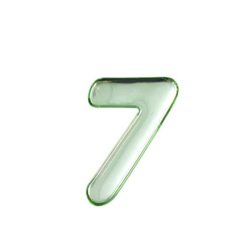 シルバーメタル文字 7 60mm×1mm