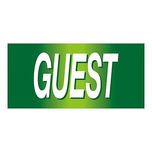 ゴム腕章 「GUEST」 GW−16S