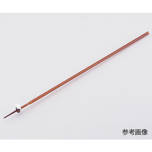 活栓付ビュレット硬質ガラス 茶褐色 50