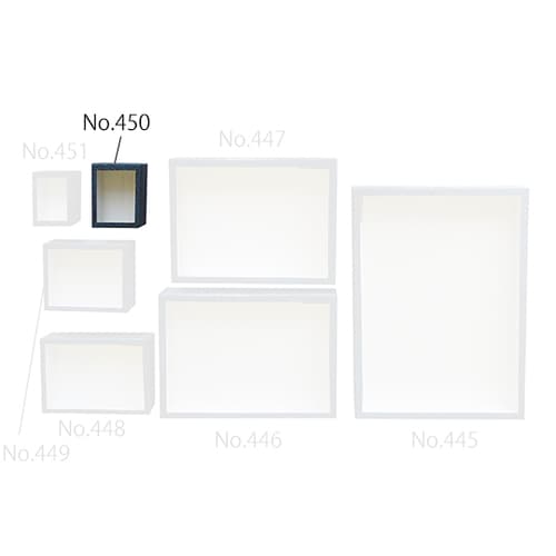 紙製ガラスフタ標本箱 90×105×50mm