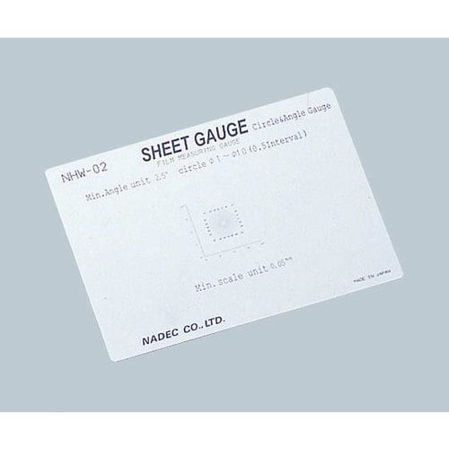 顕微鏡用スケール(シートゲージ) アングルゲージ