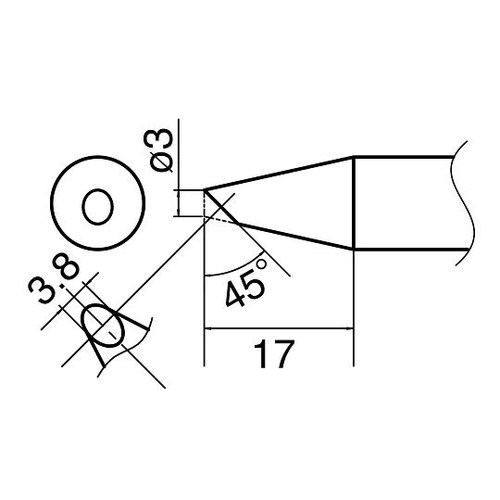 ハイパワーはんだごて用こて先 T33−BC3