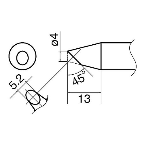 ハイパワーはんだごて用こて先 T33−BC4