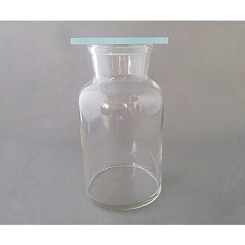 集気瓶 500mL (底付・フタ付)