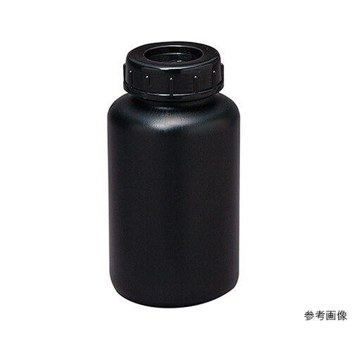 広口びん 黒色 PE 500mL