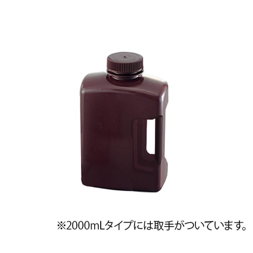角型瓶 (HDPE製) 褐色 2000mL