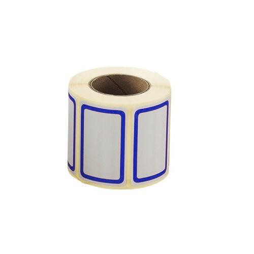 ボーダーラベル 25×40mm 青 200枚入