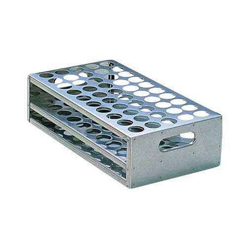 ステンレス打抜型試験管台 φ19.5×50本