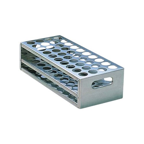 ステンレス打抜型試験管台 φ13.5×40本